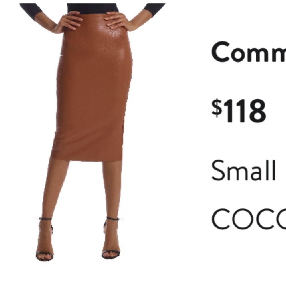 NWOT Commando midi skirt